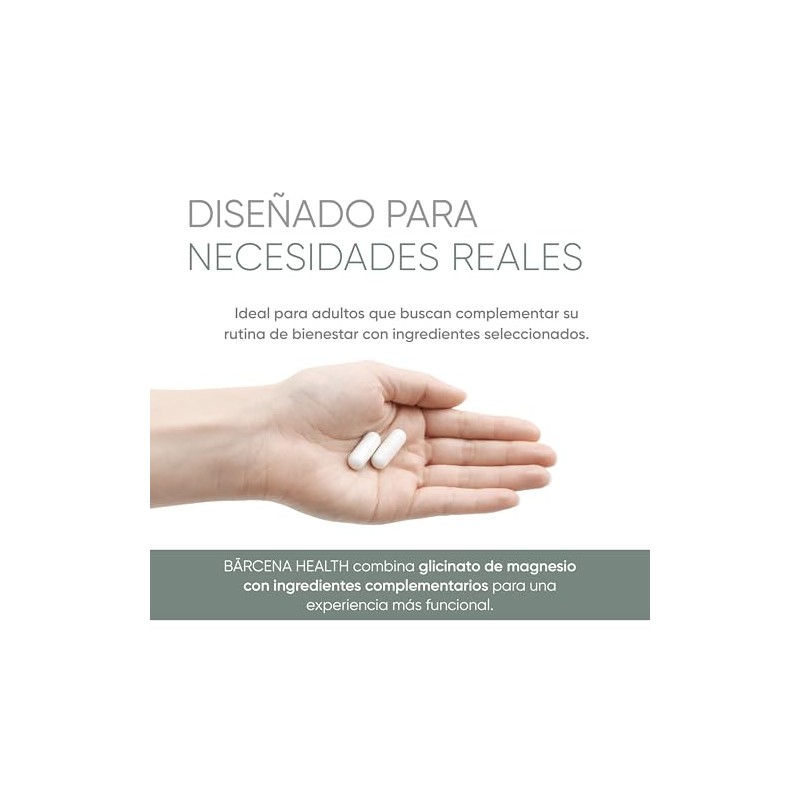 Glicinato Magnesio 400mg 120 Cápsulas Veganas Valeriana Pasiflora Manzanilla Suplemento