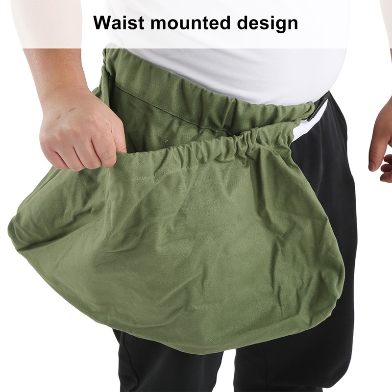 Picking Bag Waist Mounted Design Oxford Cloth Foldable Washable Reusable