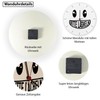 speecheese Please smile wall clock made of aluminium with grinning