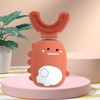 Kids Electric Toothbrush U Shaped IPX7 Waterproof Automatic Toothbrush Dinosaur