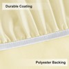 Obstal Fitted Round Table Cloth, Reversible Waterproof Stain Resistant Elastic