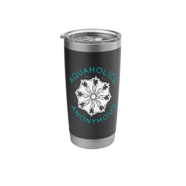 Aquaholics Anonymous Synchronized Swimming Artistic Swimmers Stainless Steel Insulated Tumbler