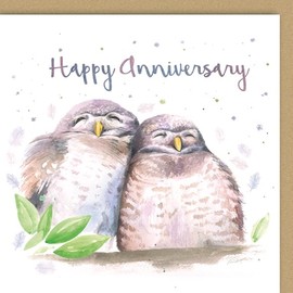 Owl Happy Anniversary Card