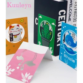 Kuuleyn 2Pcs Metal Bookends,Bookends for Shelves Decorative,Stable Desktop Book Stopper Supporting Shelves Book Divider Decorative Holder for Home Office(Flamingos)