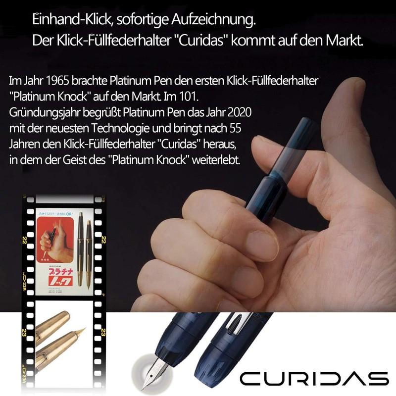 Platinum Curidas PKN7000 Full Nib Pen with Converter Set (#77