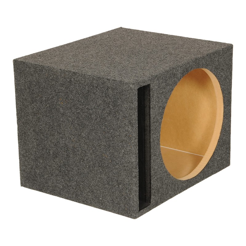 Q Power 15 Inch Heavy-Duty Single Vented Carpet Covered Durable