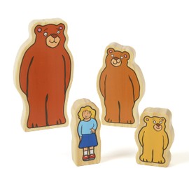 Yellow Door 868323 Goldilocks and the Three Bears Wooden Character Set
