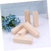 jojofuny 10pcs Natural Basswood Craft Blocks for DIY Projects Smooth