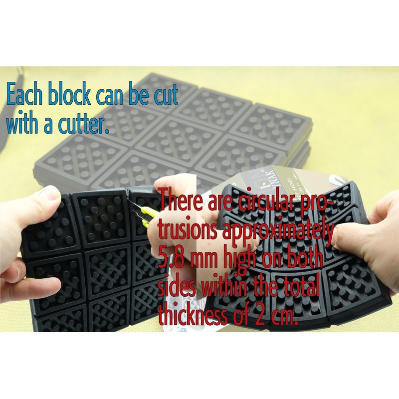 YNAK Anti-Vibration Rubber Mat, Piano, Speaker, Outdoor Unit, Household Equipment,