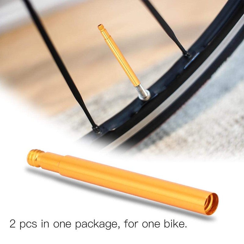 Keenso 2 x Valve Extender, 60 mm Bicycle Presta Valve