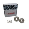 VIBE Keyhole Escutcheon on Satin Nickel Plated Keyhole Cover on