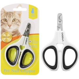 DGBAY Pet Nail Clippers, Update Version Cat & Kitten Claw Nail Clippers for Trimming, Professional Cat Claw Trimmer Best for a Cat, Puppy, Kitten & Small Dog (black)