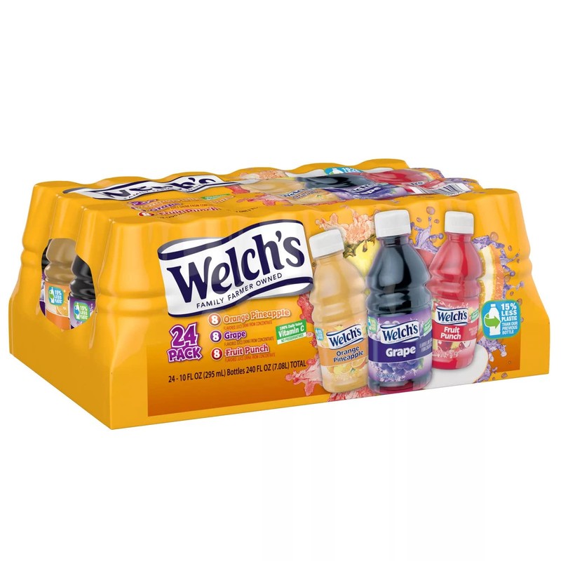 Welch's Variety Pack - Orange Pineapple, Grape and Fruit Punch