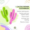 Baby Cactus Teether - Infant Training Toothbrush (Pink)