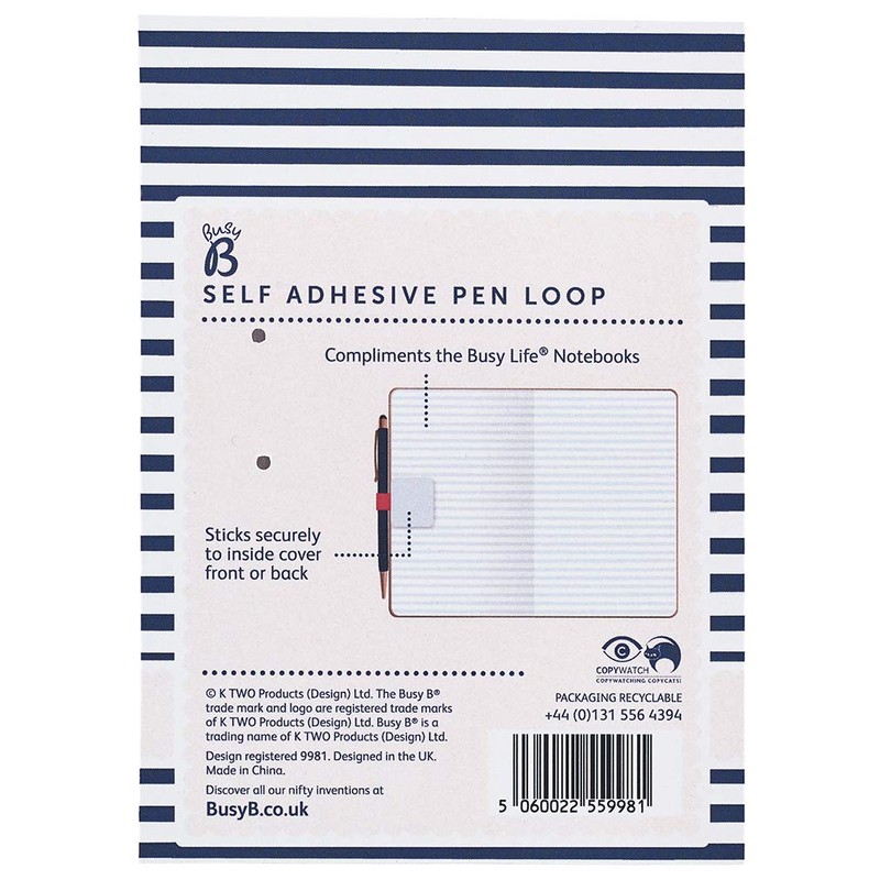 Busy B 9981 Pen Loop - Blue/Red fits any standard