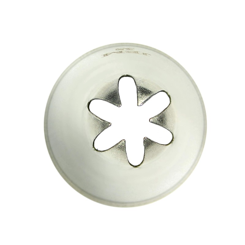 JEM Closed Star Piping Nozzle, Decorating Tip, no. 35