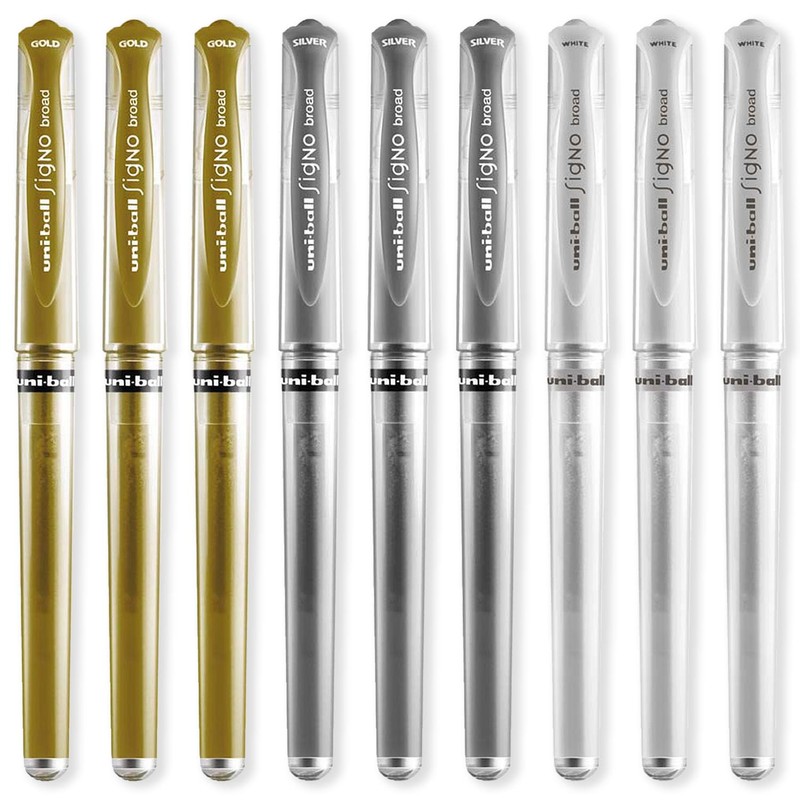 uni-ball Signo Pen - UM-153 Broad Metallic Gel Ink Rollerball