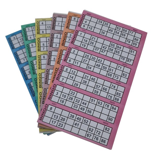 SWL Bingo Tickets 600 Jumbo Multi Fun Book Stationery Games Toys Kids Adult