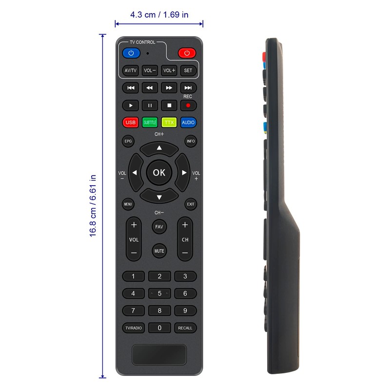 Universal Replaced Remote Control -VINABTY-fit for Decoder digital I-ZAP T365-PLAY