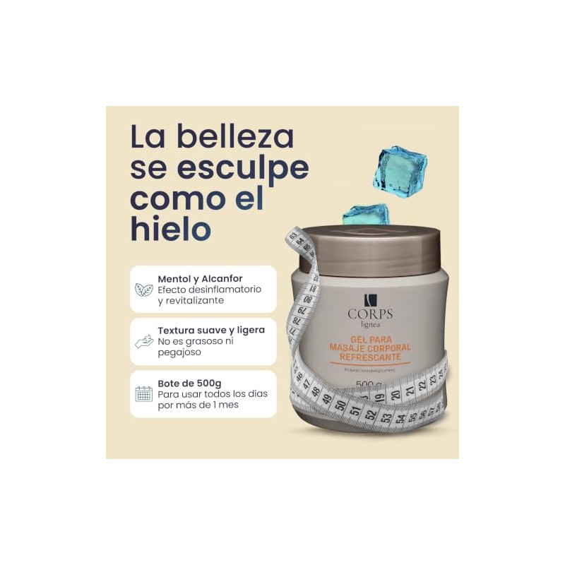 Gel Cryoactive Corps by Hinode reduce medidas y aplana abdomen