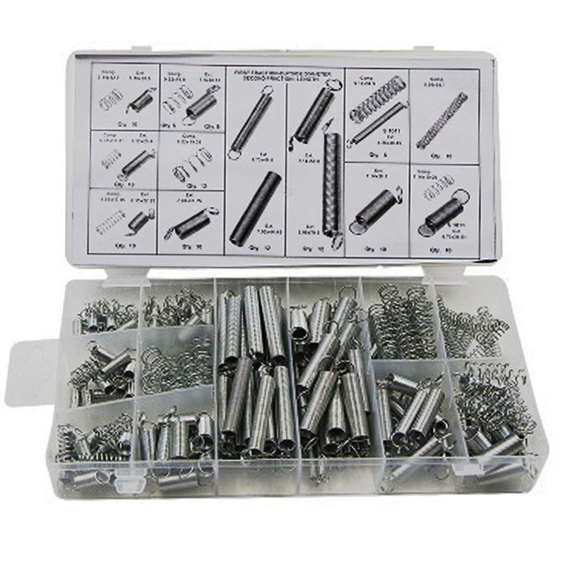 Spring Assortment Kit, Tiberham 200 Pcs Assorted Extension and Compression