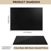 3 Pack Black ABS Plastic Sheet 8” x 12” x