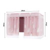 TINAYAU Dorm Bunk Bed Canopy Curtains Single Pink Bed Canopy
