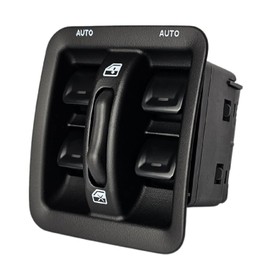 SWITCHDOCTOR Conjunto de interruptor principal de ventana para Jeep Wrangler 2011, 2012, 2013, 2014, 2015, 2016, 2017 (bisel negro, montaje completo)