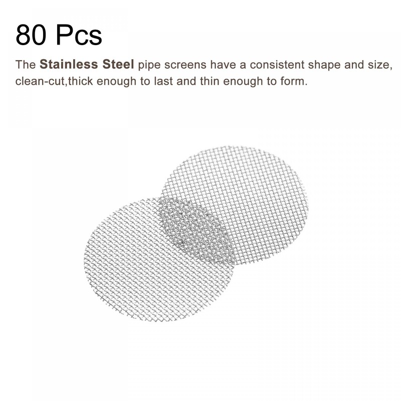 sourcing map Pipe Screen Stainless Steel Screens, 5/8 Inch (15.8mm)