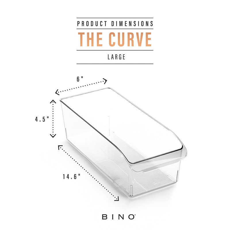 BINO | Plastic Storage Bins, Large | THE CURVE COLLECTION