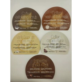 iN.gredients Coffee Lovers Masks Scrubs Espresso Vanilla Bean ~ Sealed ~ (Lot Of 5)