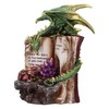 Hoard Finders Dragon with Book Crystal Figurine