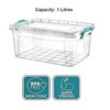 Best House Rectangle Multifunctional Clear Plastic Storage Boxes Containers with