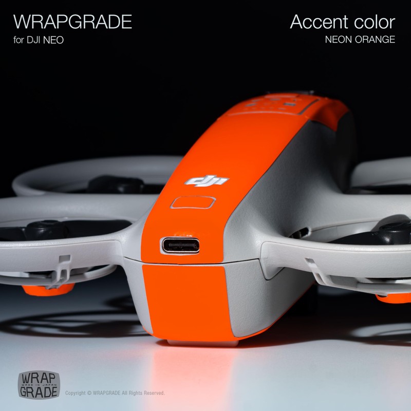 Wrapgrade for DJI NEO Accent Color Sticker (Neon Orange)