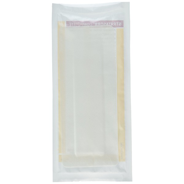 Medline Stratasorb Composite Composite Adhesive Island Wound Dressings, 4" x 10" (Pack of 10)