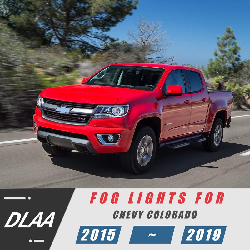 DLAA Fog Lights Compatible with Chevy Colorado 2015 2016 2017