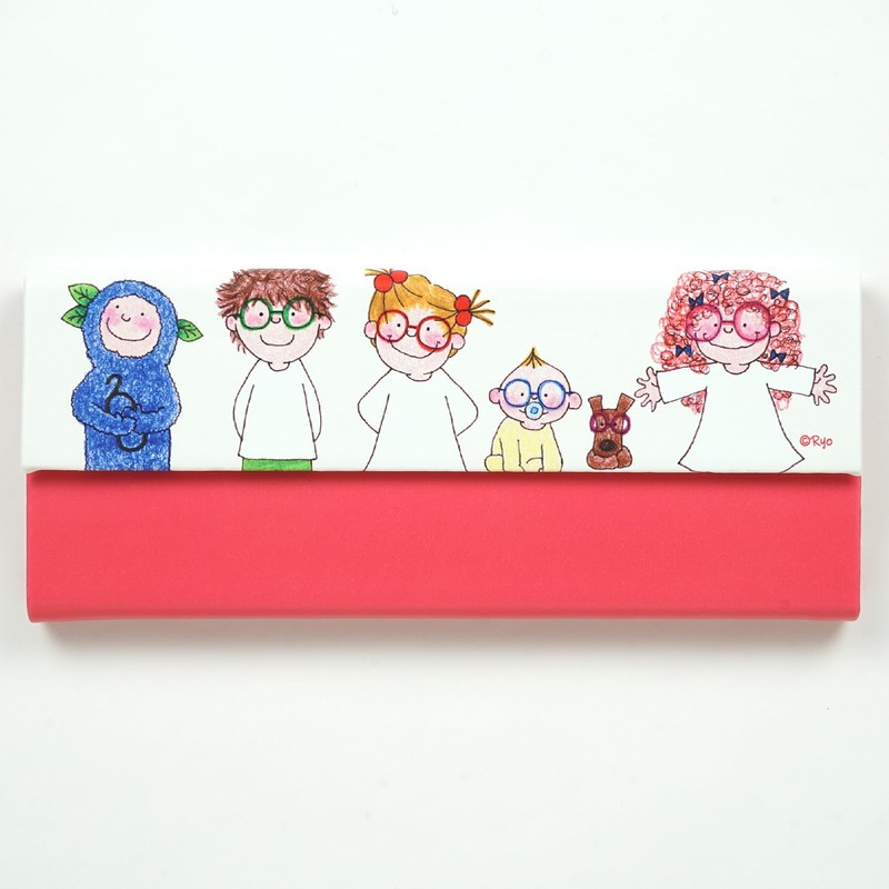 Coco-chan Greeting Life Glasses Case Friends RYZ-1086 Red