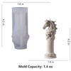 3D Horse Head Roman Column Silicone Mold for Candle Cement