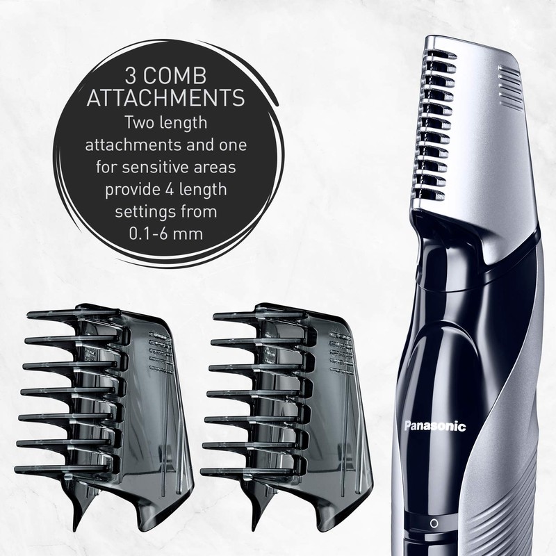 Panasonic ERGK60S Slim Line Body Groomer, ERGK60S, Silver