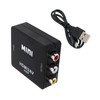 ALLVD HDMI to AV変換器外部アルミニウム合金材質HDMI to RCA変換サポートDeear 1080 Pアナログ変換オーディオ出力可能テレビ/PS 3/PS 4/PS