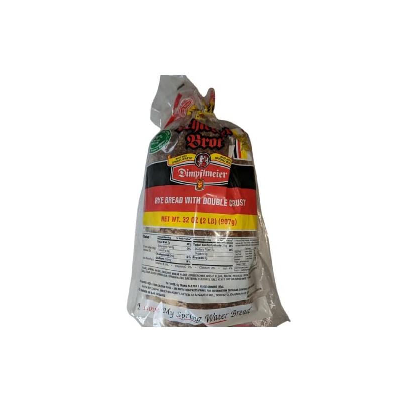 Dimpflmeier Schlesier Brot Double Crust Rye Bread Unsliced