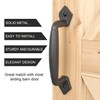 Eumtenr Rustic Barn Door Handle, 8" Heavy Duty Large Design