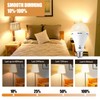 USB Rechargeable LED Bulbs 6Pk,A21 3CCT w/Remote 2000mAh