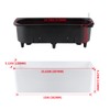 Skelang 2-Pack Self Watering Planter, Rectangle Flower Pot with Water