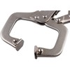 NUZAMAS (Set of 4) 6" Locking C-Clamp with Swivel Pads