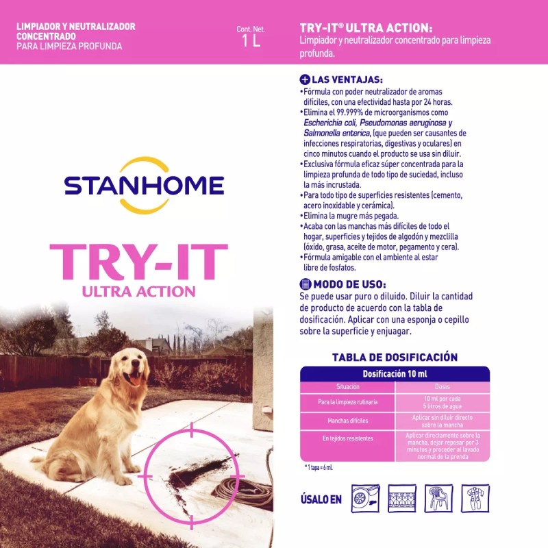 Home Try-it® 1 L | Limpiador Antibacterial Concentrado