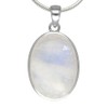 Lebensquelle Plus Rainbow Moonstone Gemstone Pendant Oval | Set in