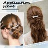 CABODYALS 2 Styles 10Pcs White Seashell Pearl Starfish Hair Clip