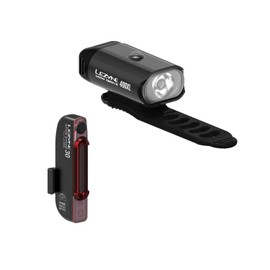 Lezyne Mini Drive 400 + Stick Drive Light Pair Black, One Size