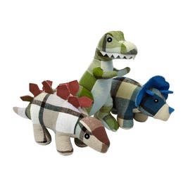 Multipet Plaidosaurus Reg 9.75" Dog Toy, Assorted (15020-1)